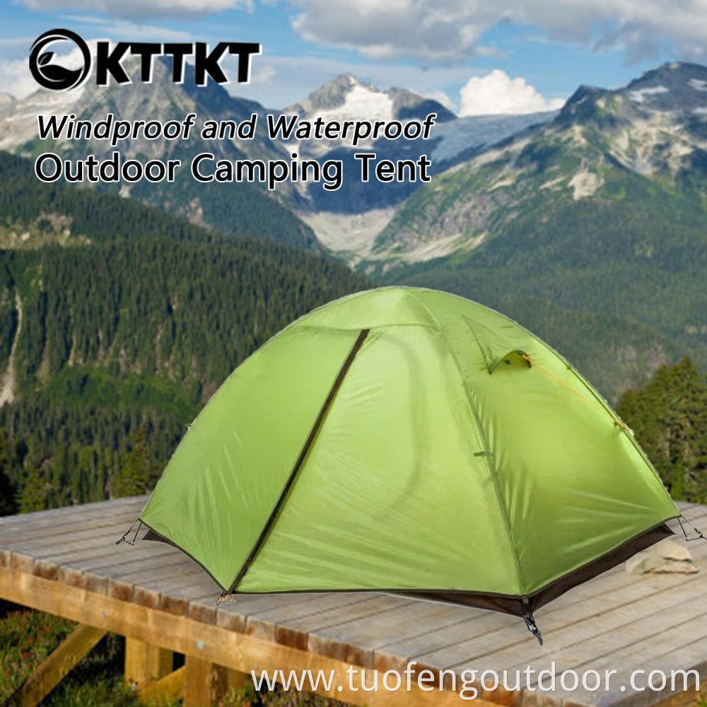 2 5kg Green Mountaineering Trekking Double Tent